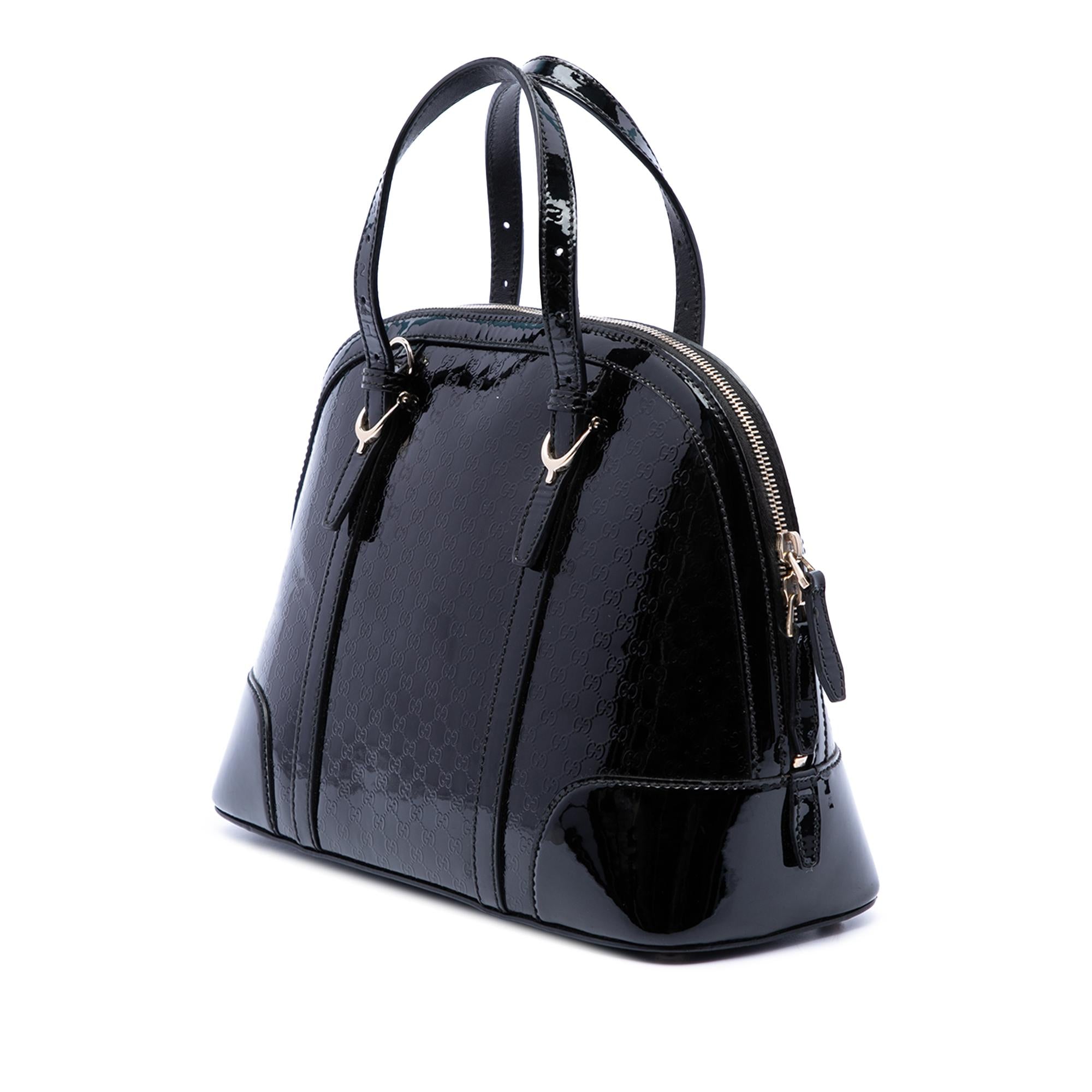 Gucci Small Microguccissima Patent Nice Satchel