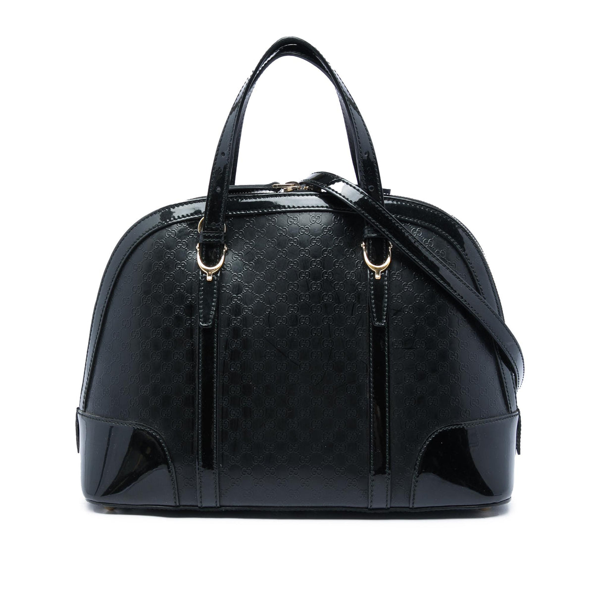 Gucci Small Microguccissima Patent Nice Satchel