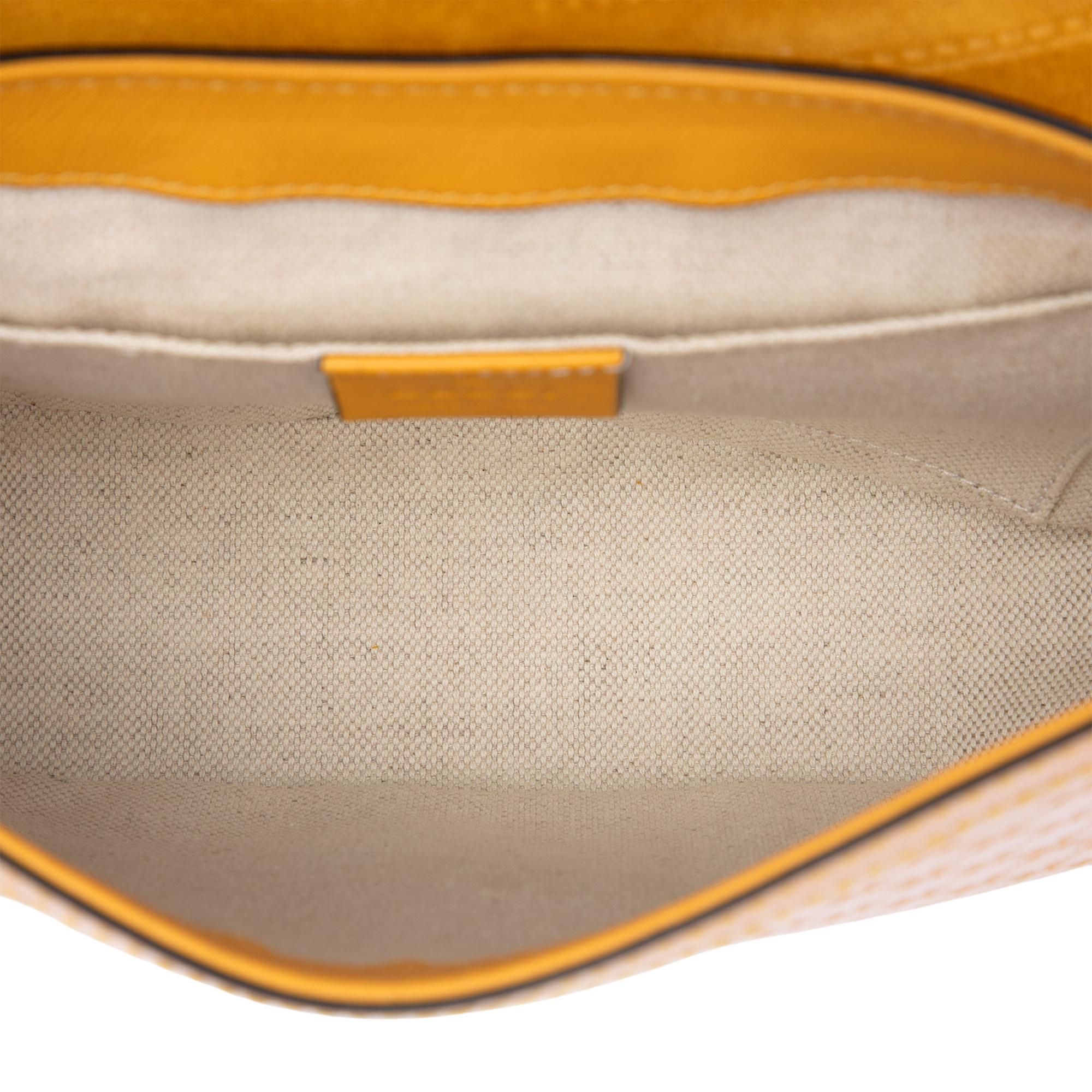 Gucci Small Microguccissima Patent Stirrup Crossbody