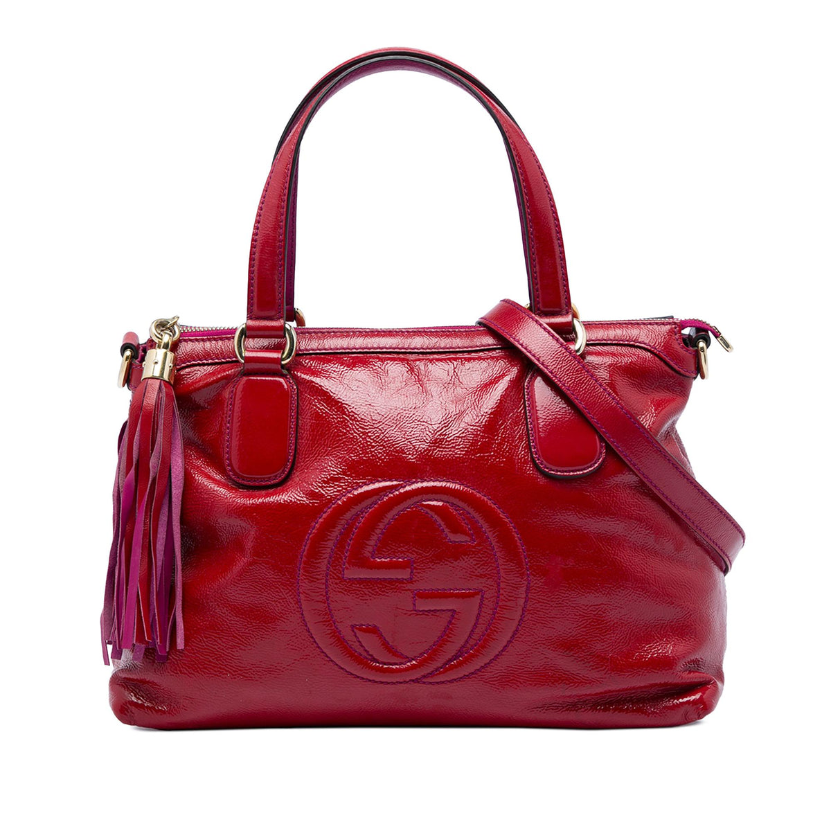 Gucci Small Patent Soho Working Satchel