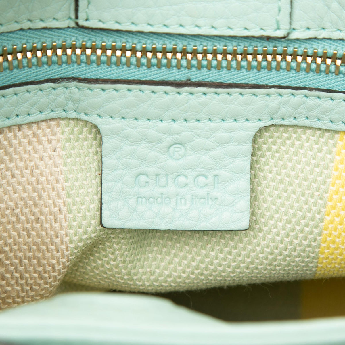 Gucci Small Raffia Bamboo Shopper Satchel