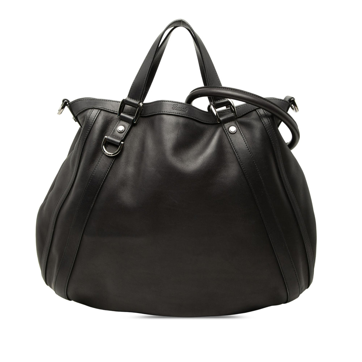 Gucci Smooth Calfskin Abbey D Ring Convertible Tote