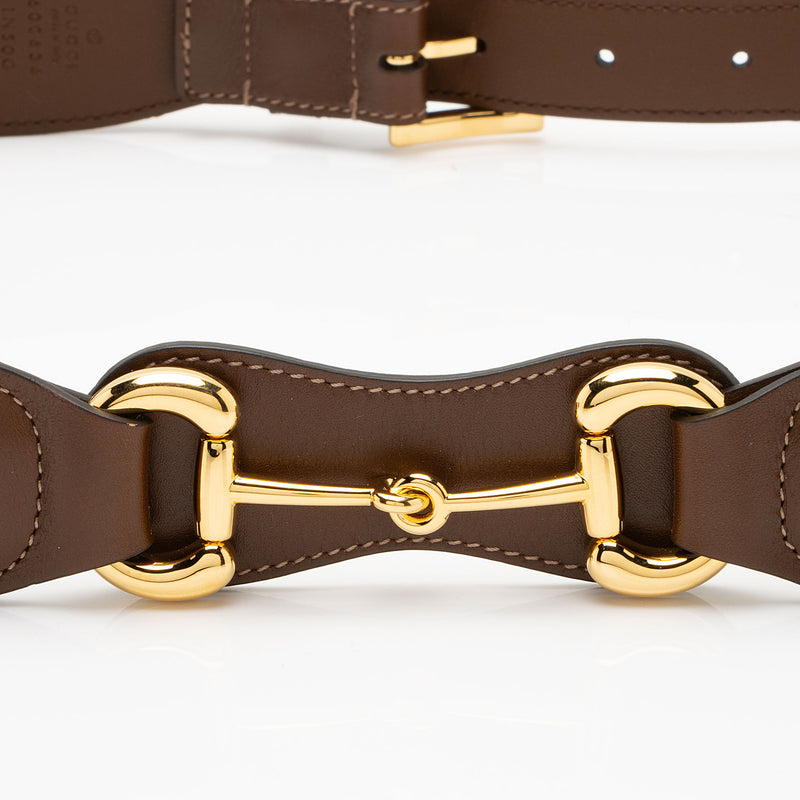 Gucci Smooth Leather Horsebit Belt - Size 38 / 97 (SHF-30Sj3A)