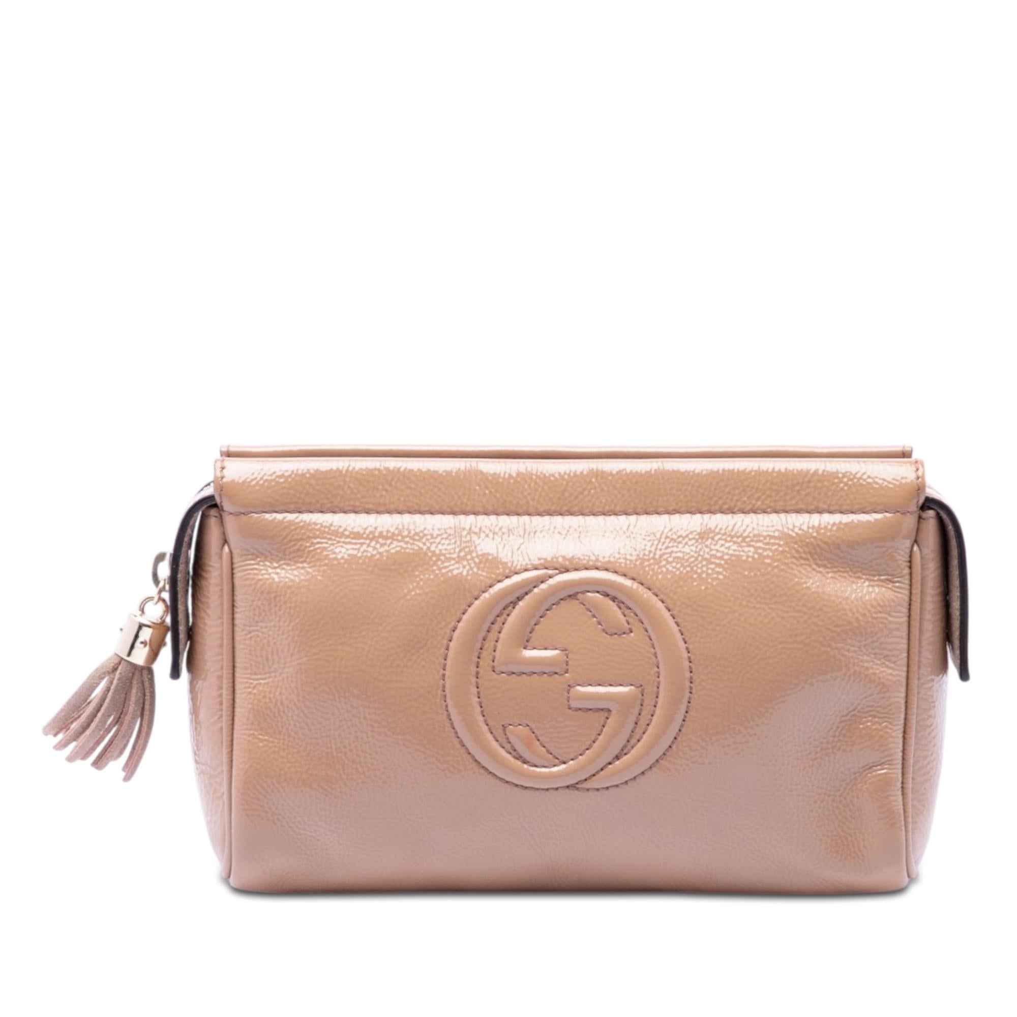 Gucci Soft Patent Soho Clutch