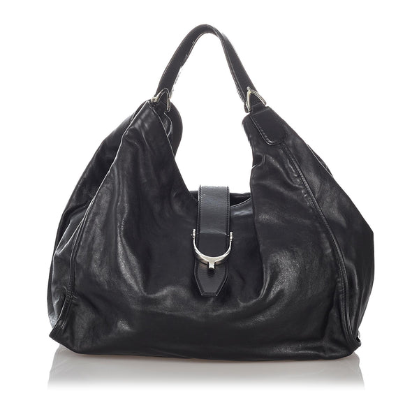 Gucci Soft Stirrup Leather Tote Bag (SHG-Dw2BmF)