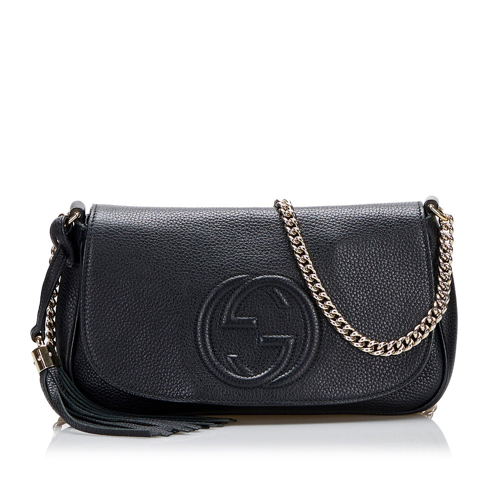 Gucci Soho Flap Chain Crossbody Bag (SHG-hBJ0wb) – LuxeDH