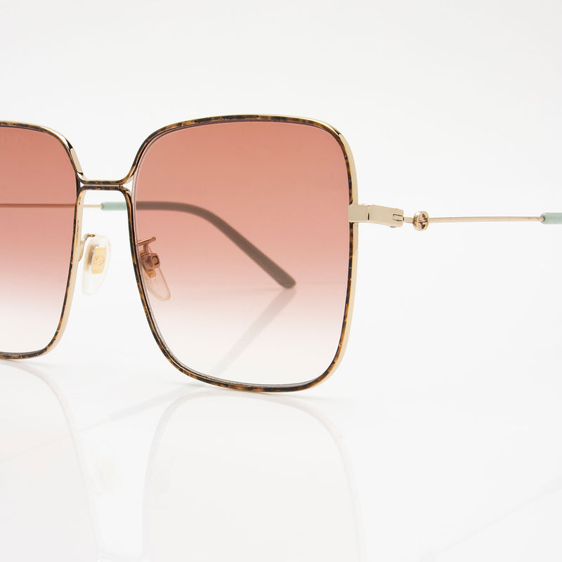 Gucci Square GG Sunglasses (SHF-xRh450)