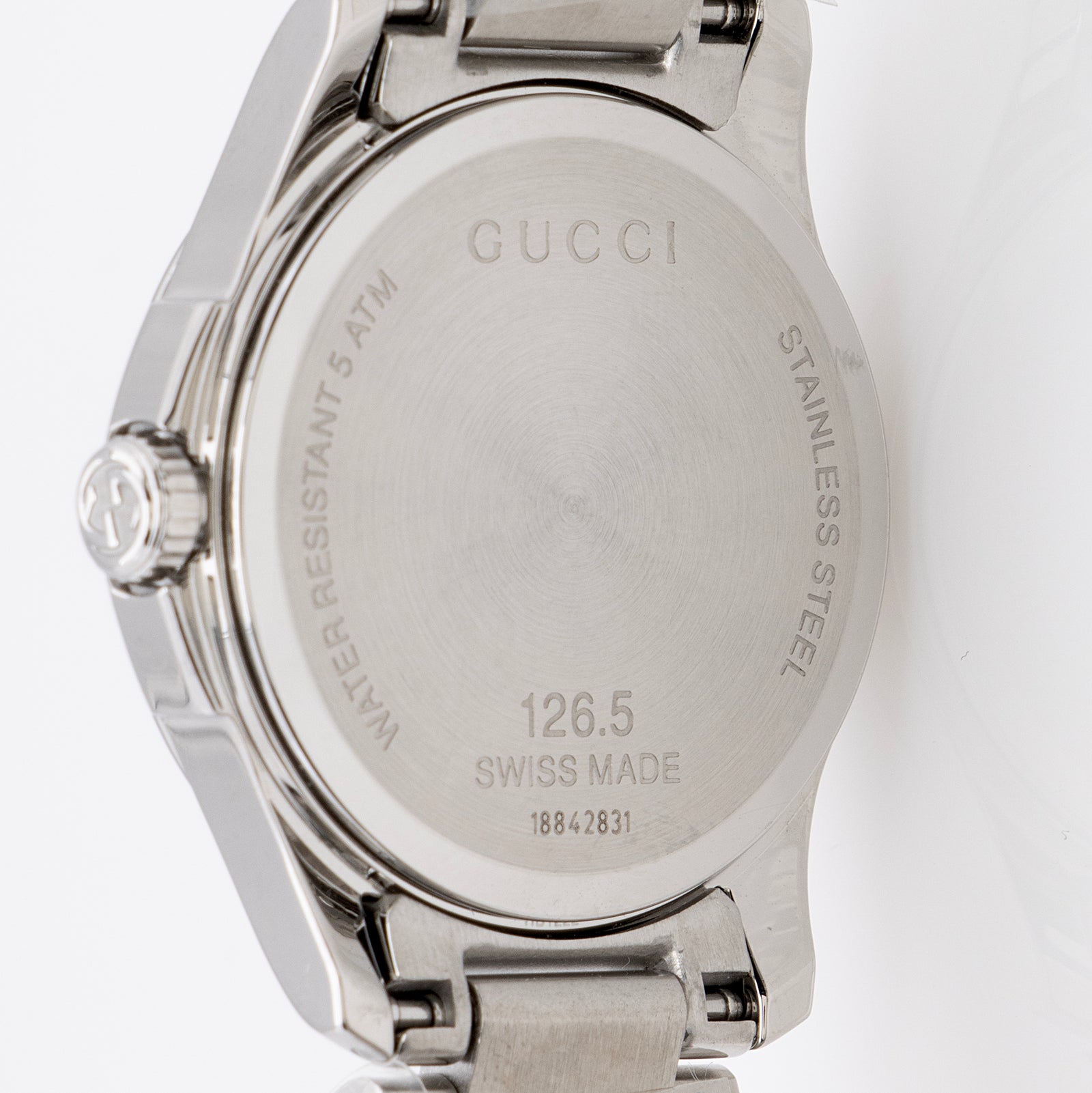 Gucci Stainless Steel Diamante G Timeless Watch SHF HXnpNU LuxeDH