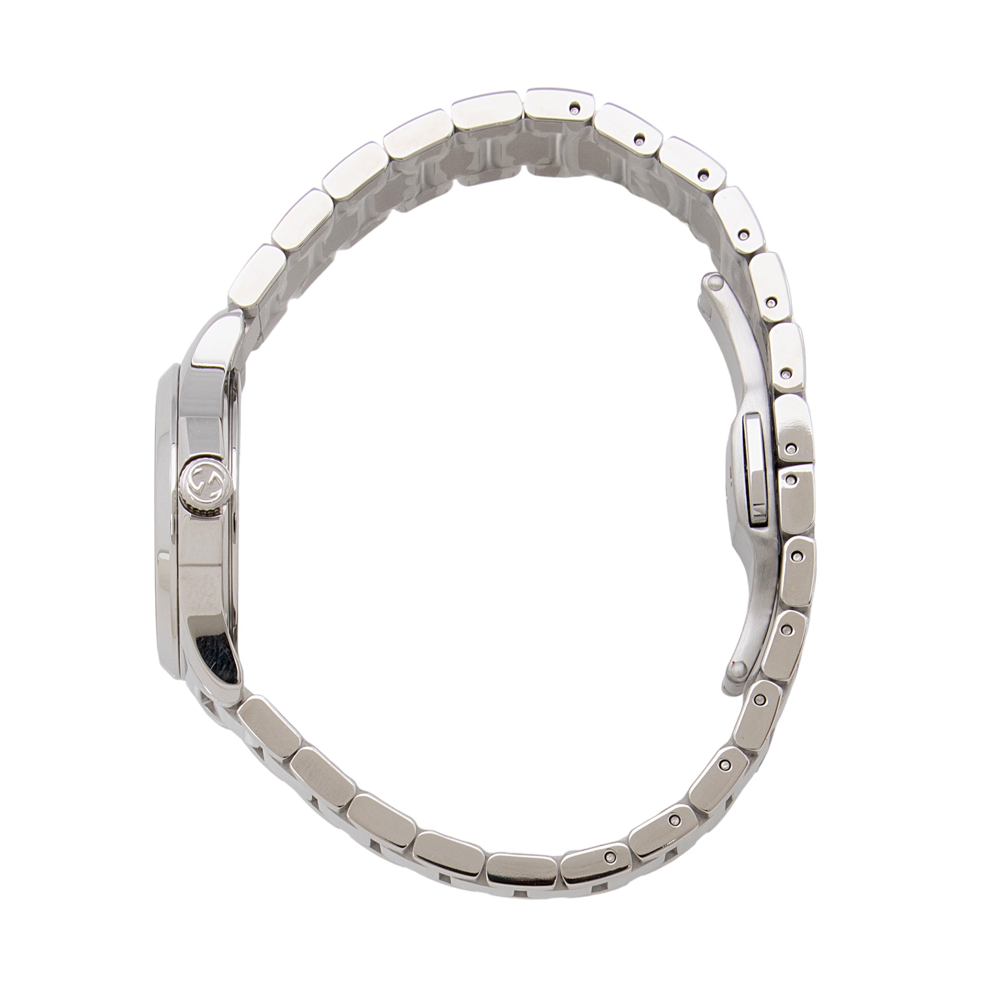 Gucci Stainless Steel Diamante G-Timeless Watch (SHF-U0NPIx)
