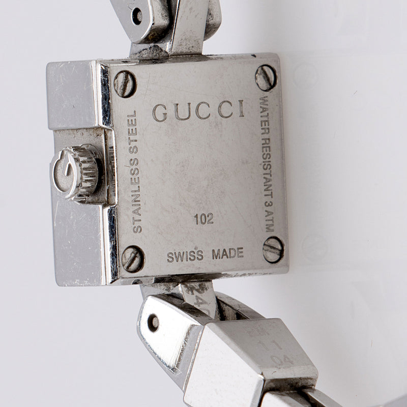 Gucci Stainless Steel Diamond Mini G Watch SHF TRmp2M LuxeDH