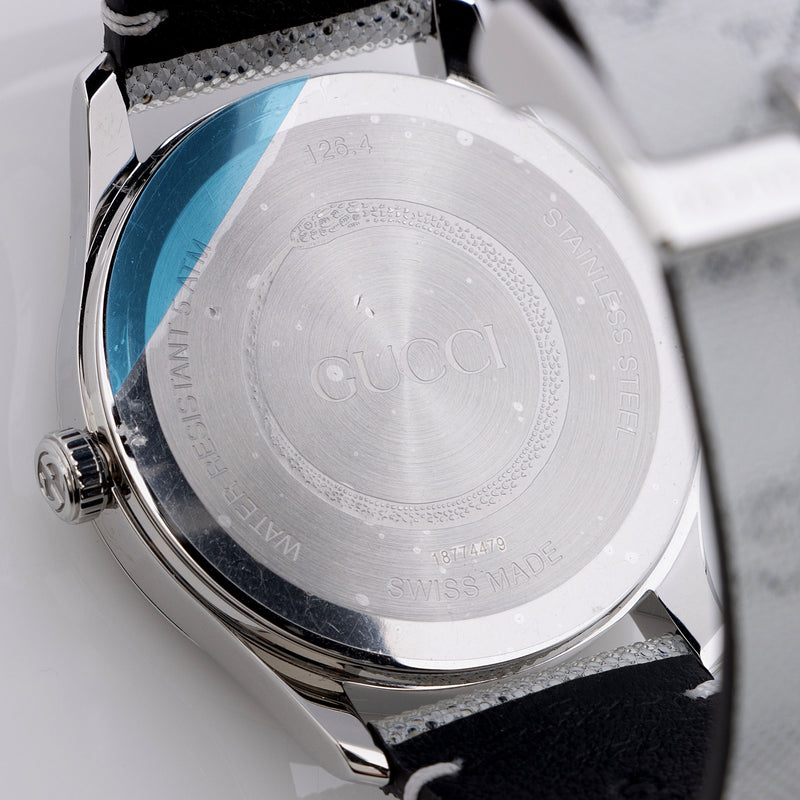 Gucci Stainless Steel GG Hologram Leather G Timeless Watch SHF ZbPiyl LuxeDH