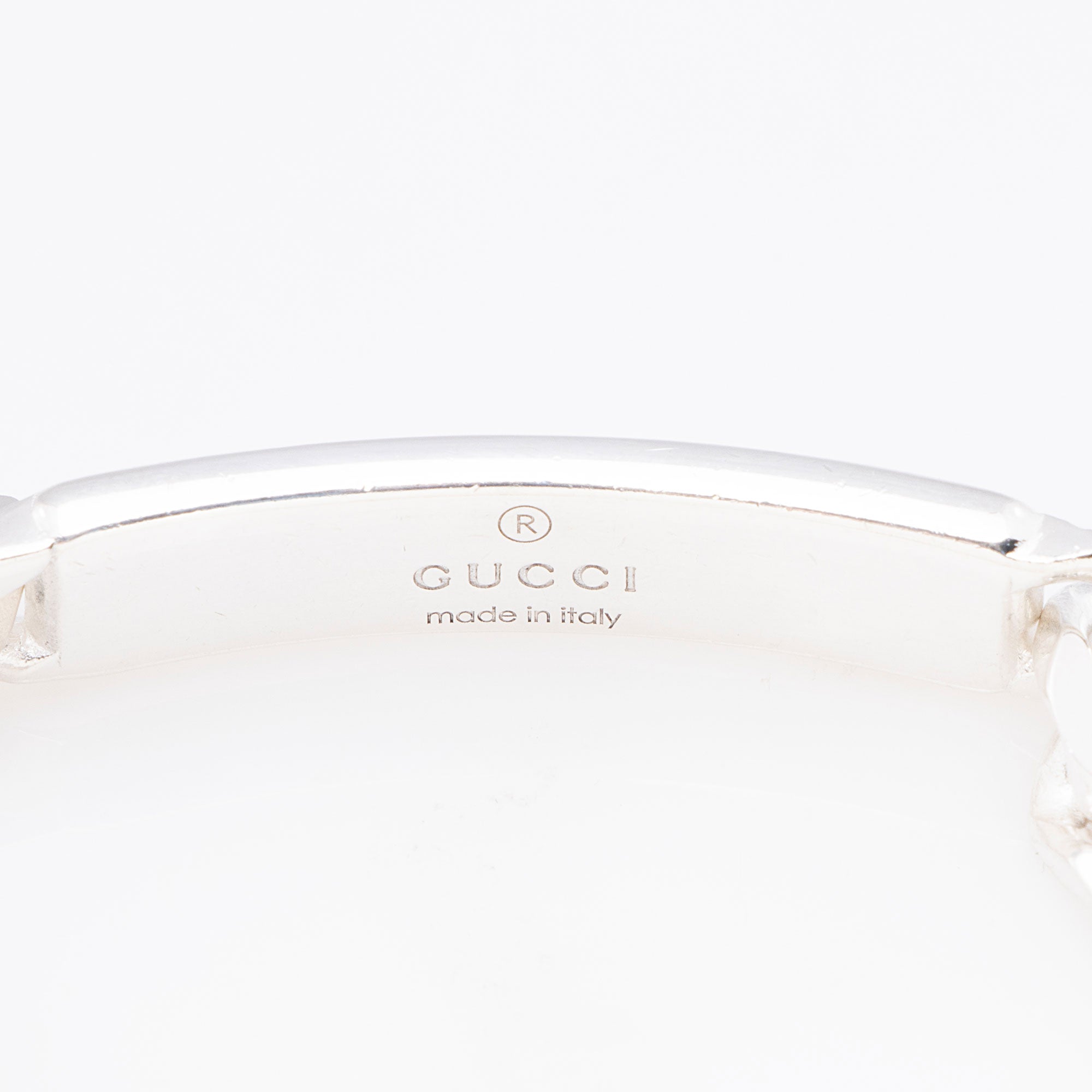 Gucci Sterling Silver GG Tag ID Bracelet
