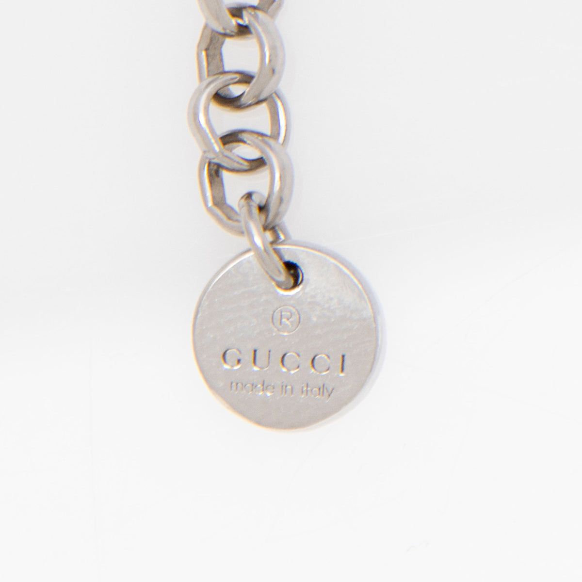 Gucci Sterling Silver Interlocking G Necklace