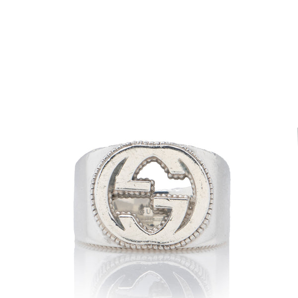【2025年】高評価レビューアイテム特集 Interlocking Silver Sterling Gucci G (SHF-Xco9yk) 7 Size - Ring アクセサリー