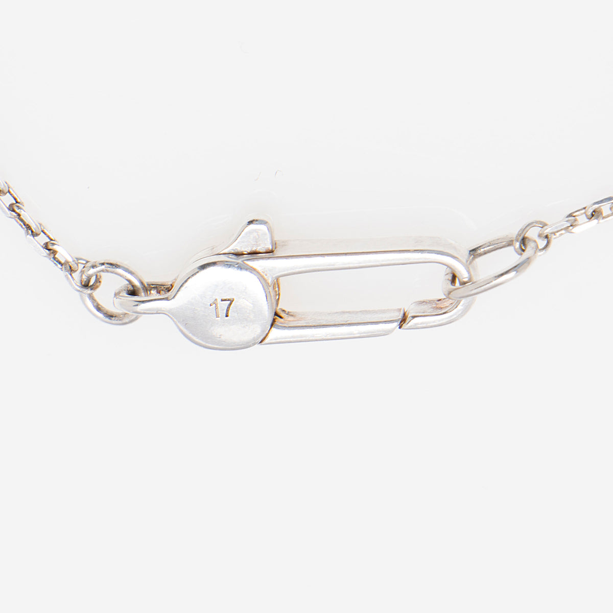 Gucci Sterling Silver Trademark Heart Tag Bracelet