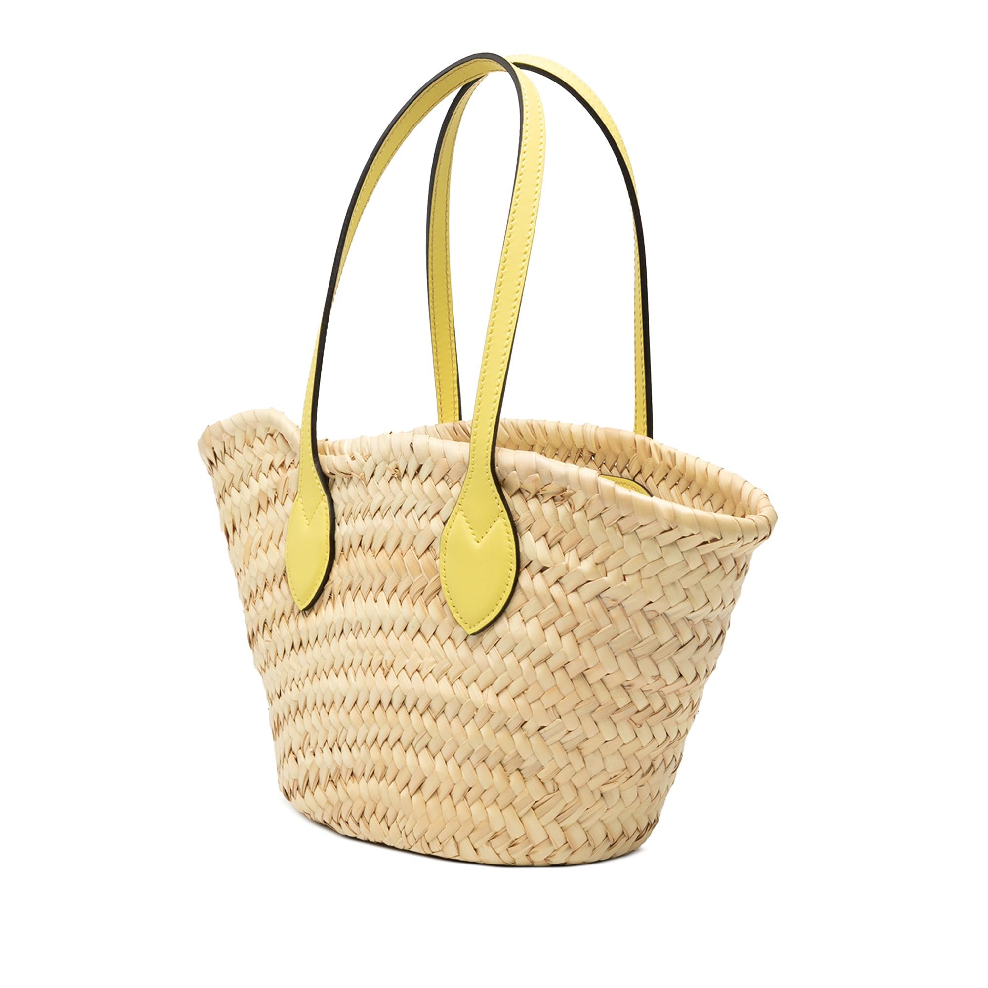 Gucci Straw Logo Tote
