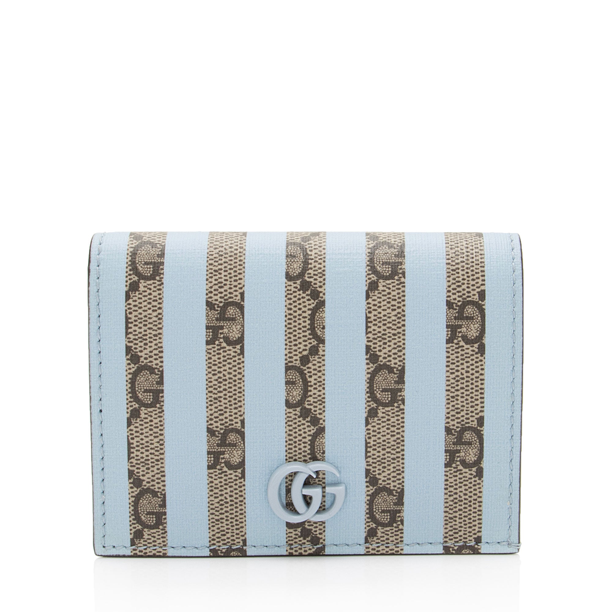 Gucci Striped GG Supreme Card Case (SHF-1rnRmQ)
