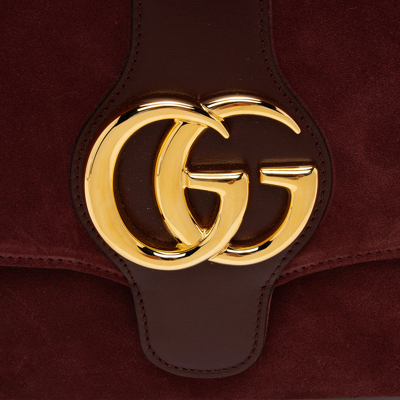 Gucci Suede Arli Medium Shoulder Bag (SHF-JMmi1x)