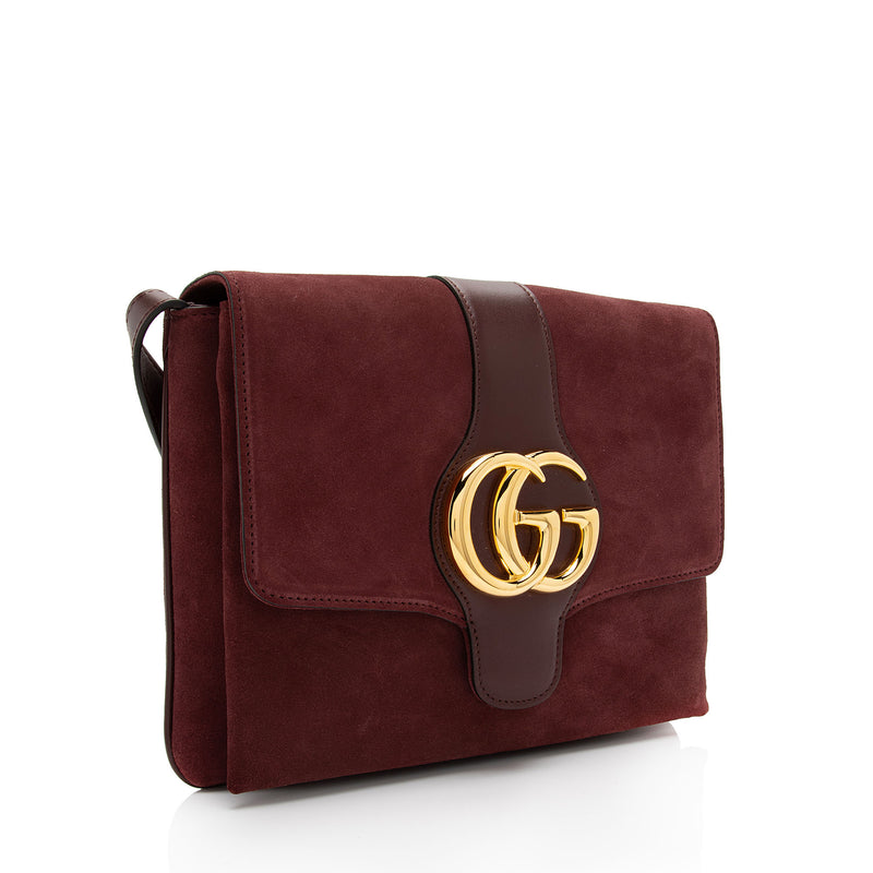 Gucci Suede Arli Medium Shoulder Bag (SHF-JMmi1x)