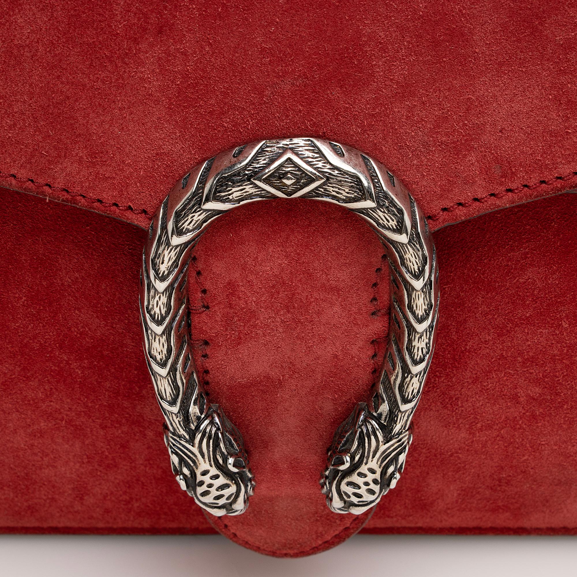 Gucci Suede Dionysus Medium Shoulder Bag (SHF-22817)