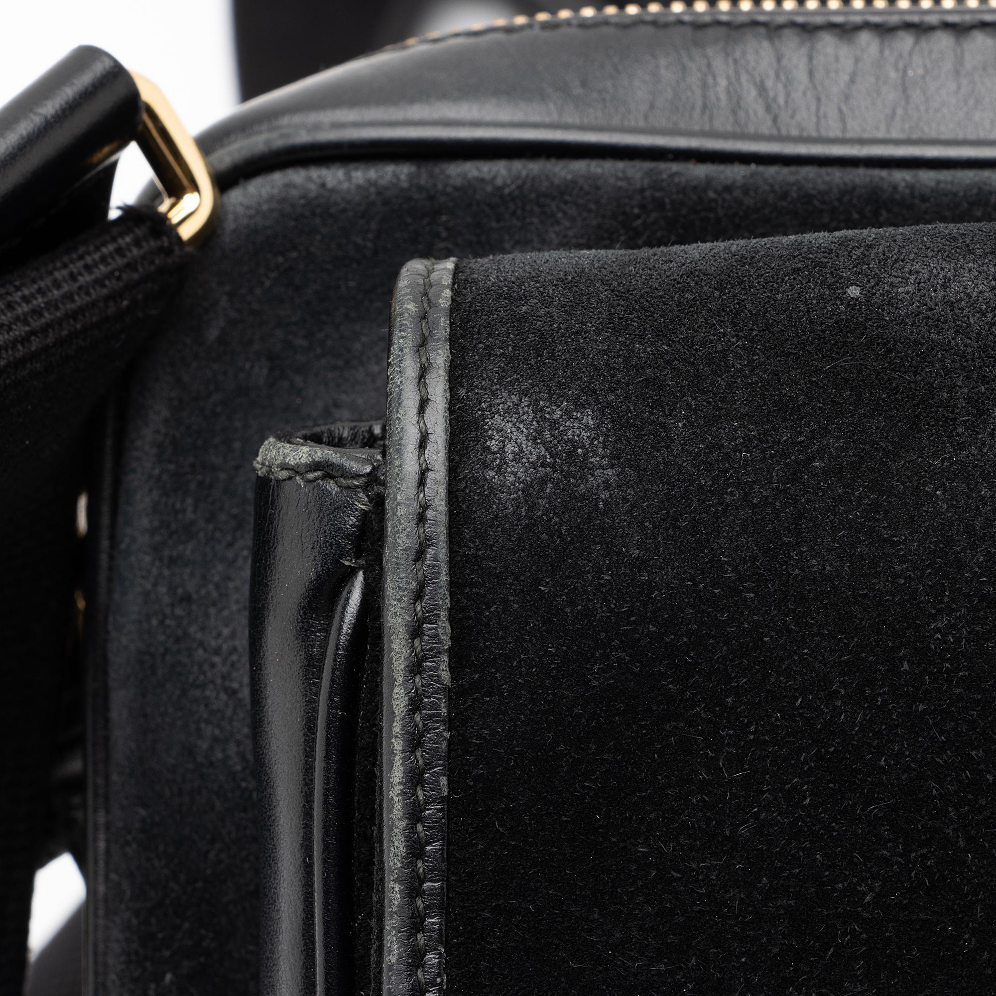 Gucci Suede Interlocking G Morpheus Messenger Bag (SHF-23645)