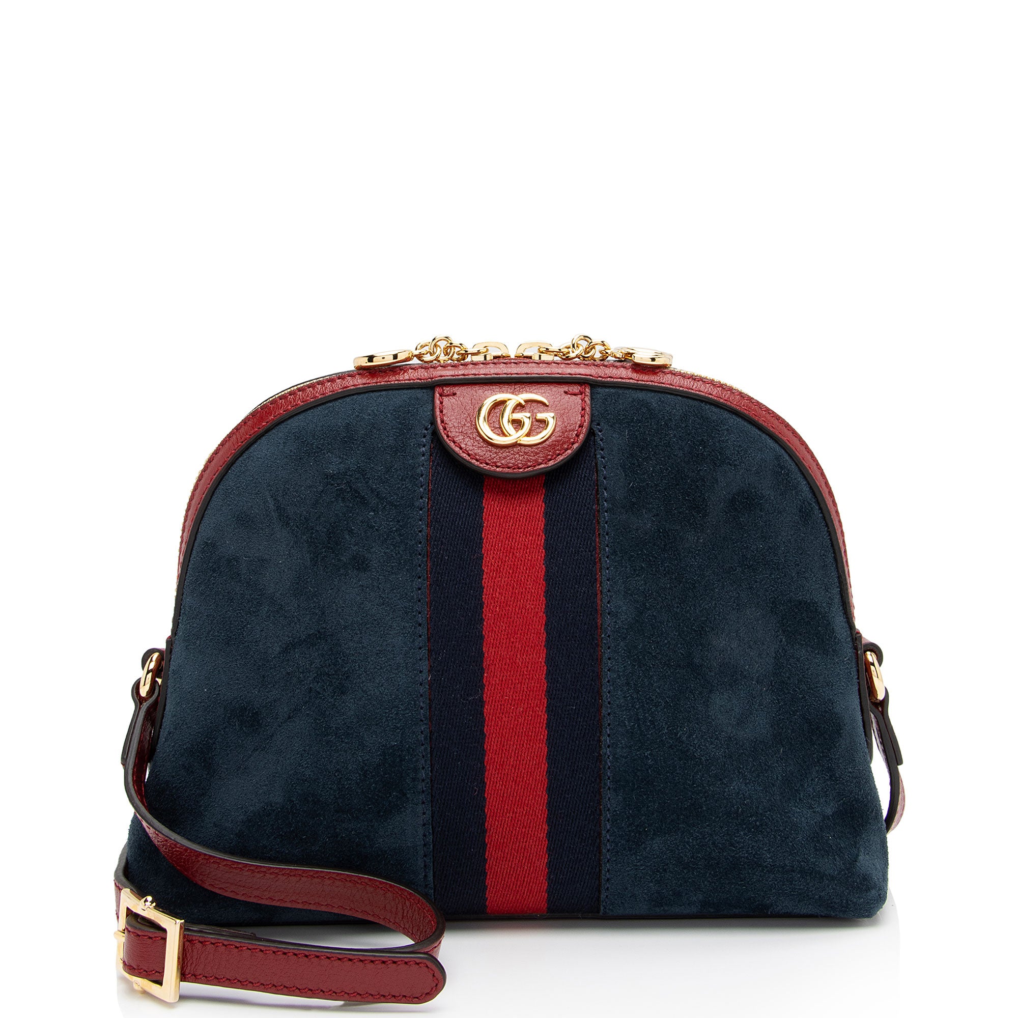 Gucci Suede Ophidia Dome Small Shoulder Bag (SHF-ZDZ4UX)