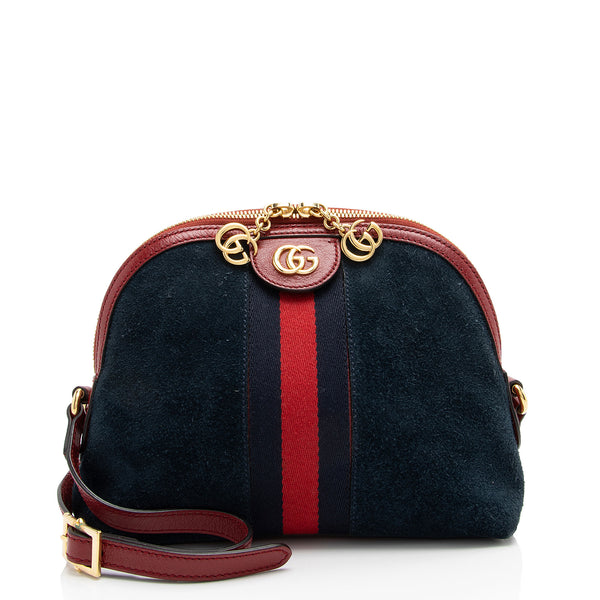 Gucci Suede Ophidia Dome Small Shoulder Bag (SHF-DKjfM3)