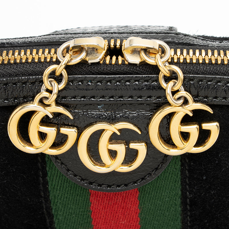 Gucci Suede Ophidia Dome Small Shoulder Bag (SHF-BDjB7x)