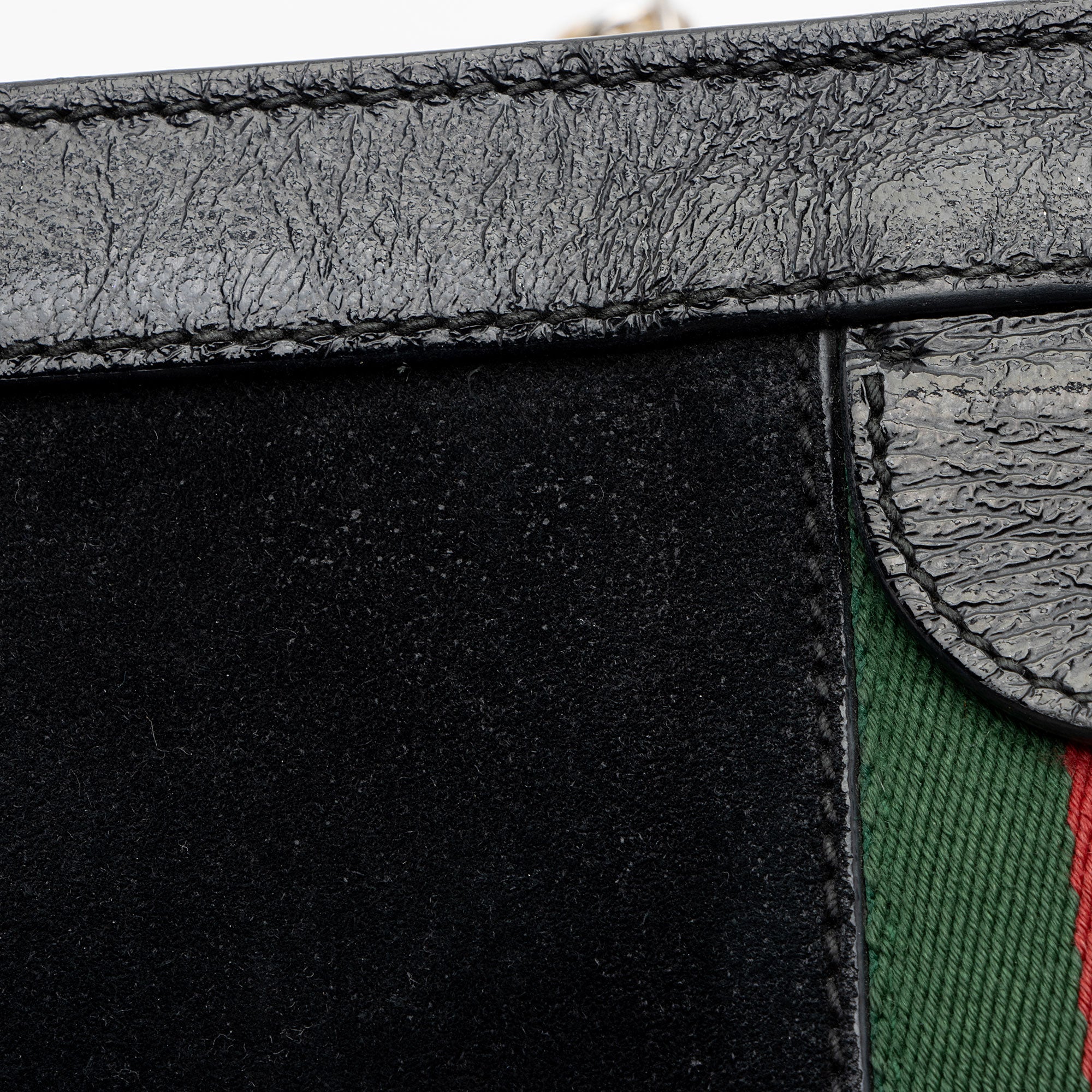 Gucci Suede Ophidia Medium Chain Shoulder Bag