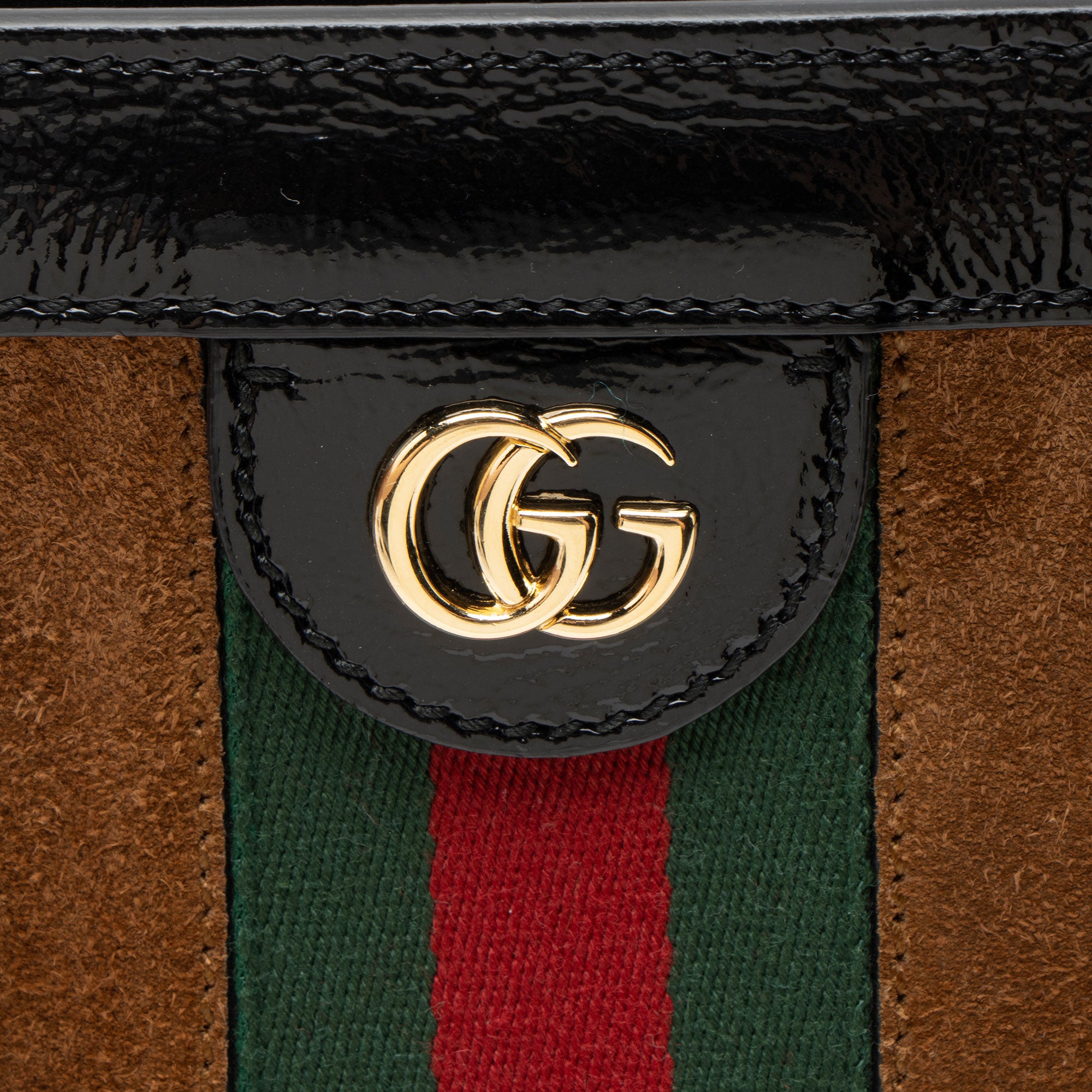 Gucci Suede Ophidia Medium Chain Shoulder Bag