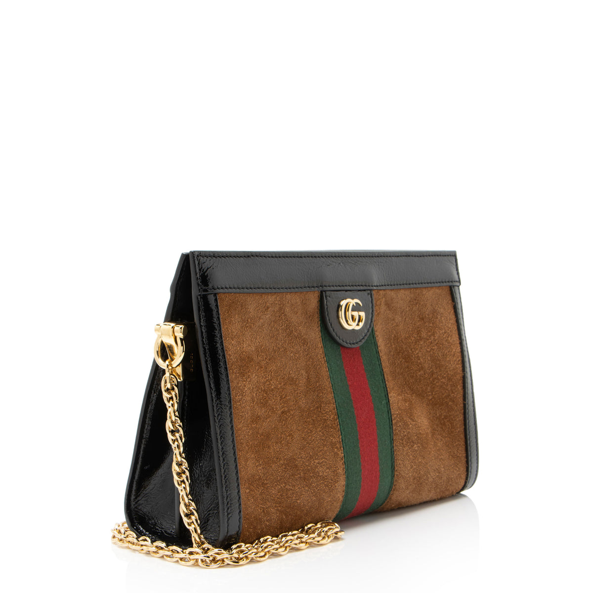 Gucci Suede Ophidia Medium Chain Shoulder Bag