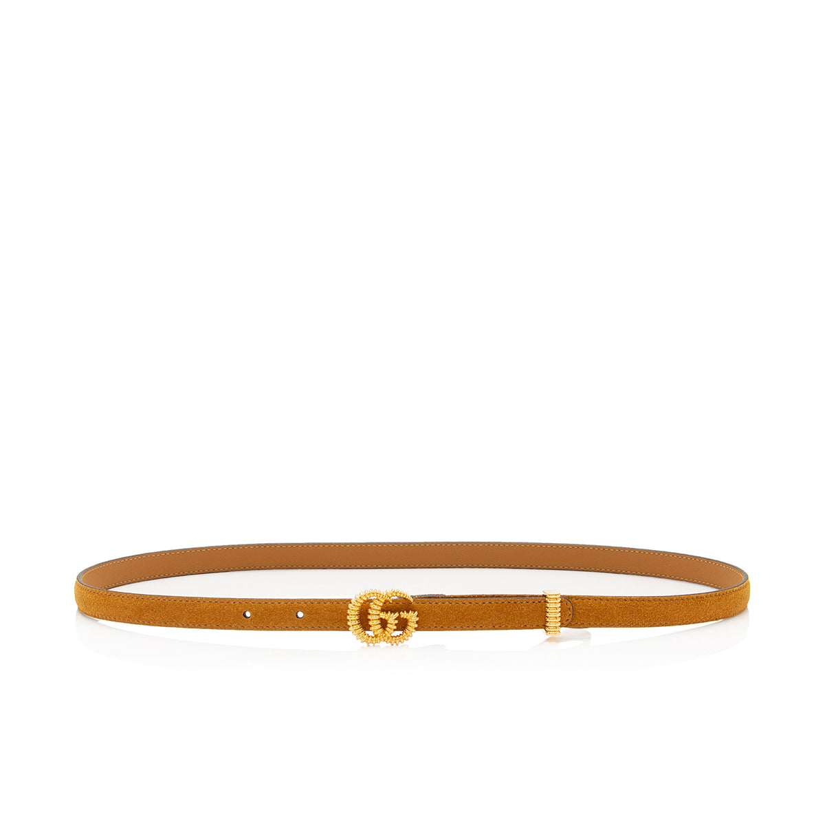 Gucci Suede Belt With Torchon Double G Buckle size 80 Gucci Brown Leather Women main image 4