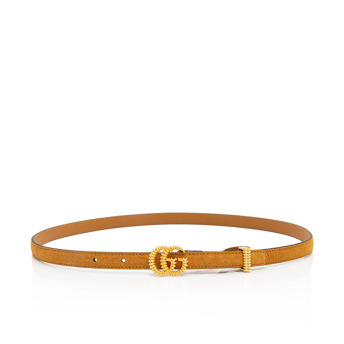 Gucci Suede Torchon GG Skinny Belt - Size 32 / 80 (SHF-3Q44dF) display picture 2