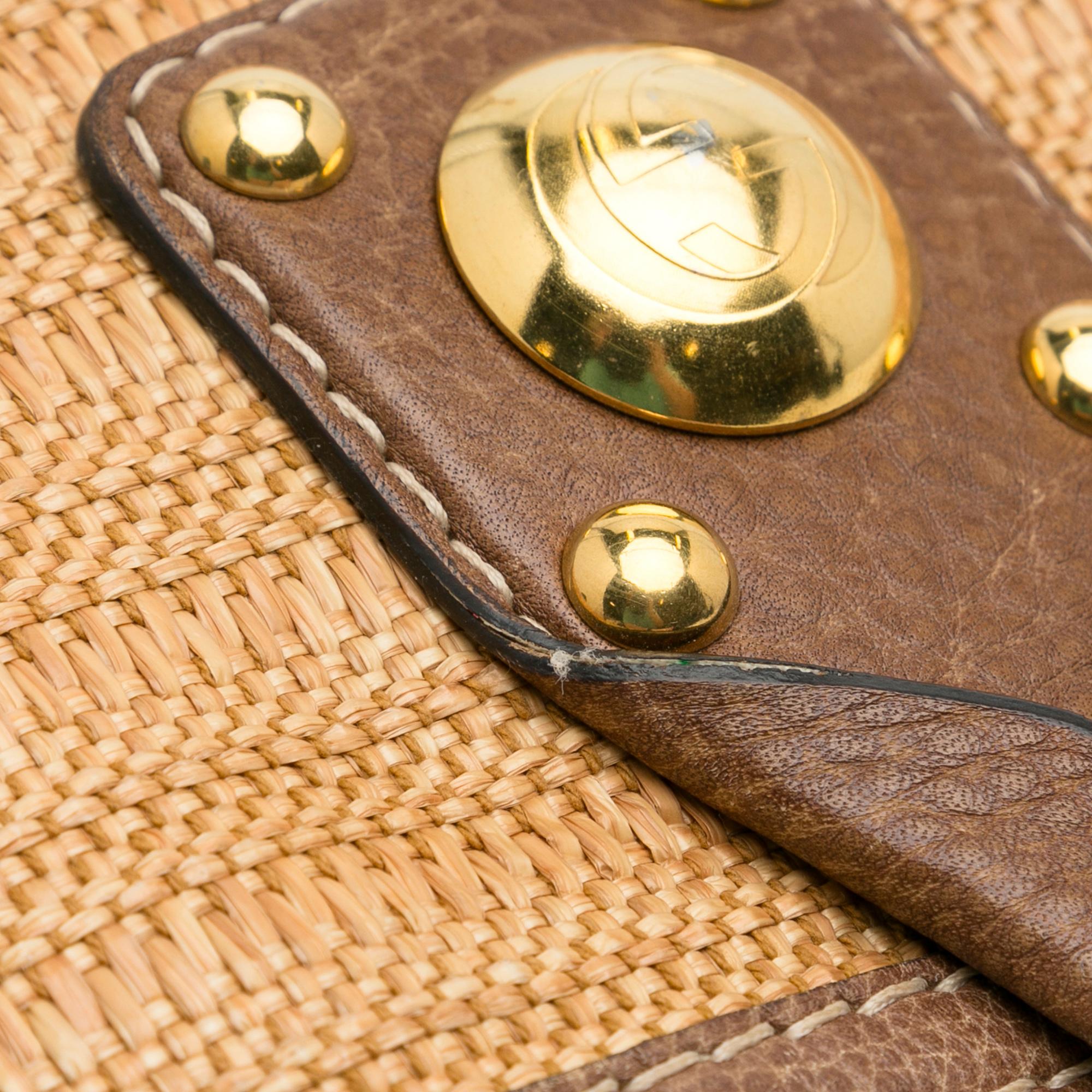 Gucci Sunset Straw Tote Bag (SHG-fPDmkH)