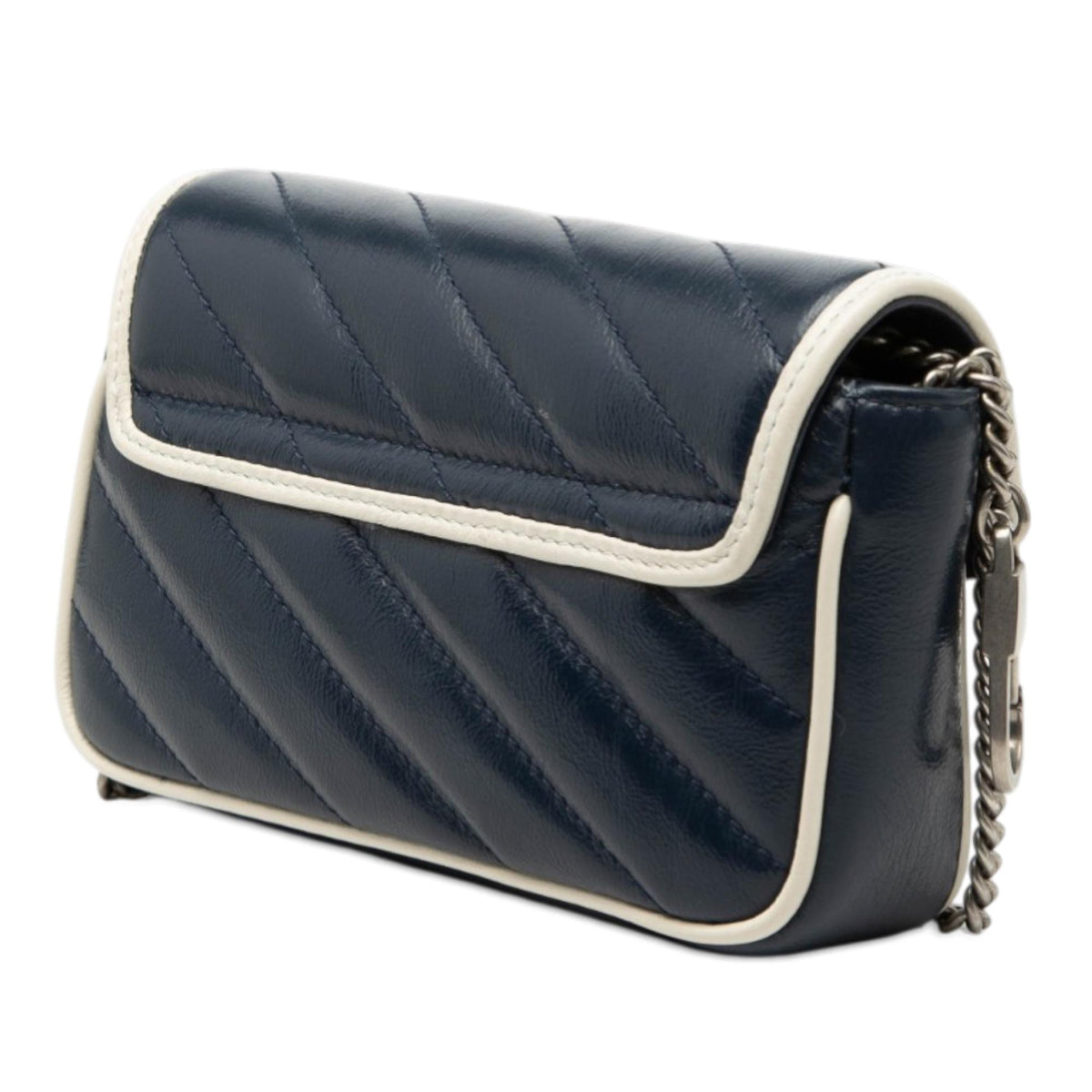 Gucci Super Mini GG Marmont Matelasse Leather Torchon Flap Crossbody