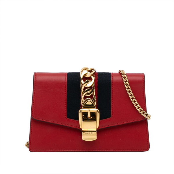 Gucci Super Mini Sylvie Crossbody Bag (SHG-WQPGZl)