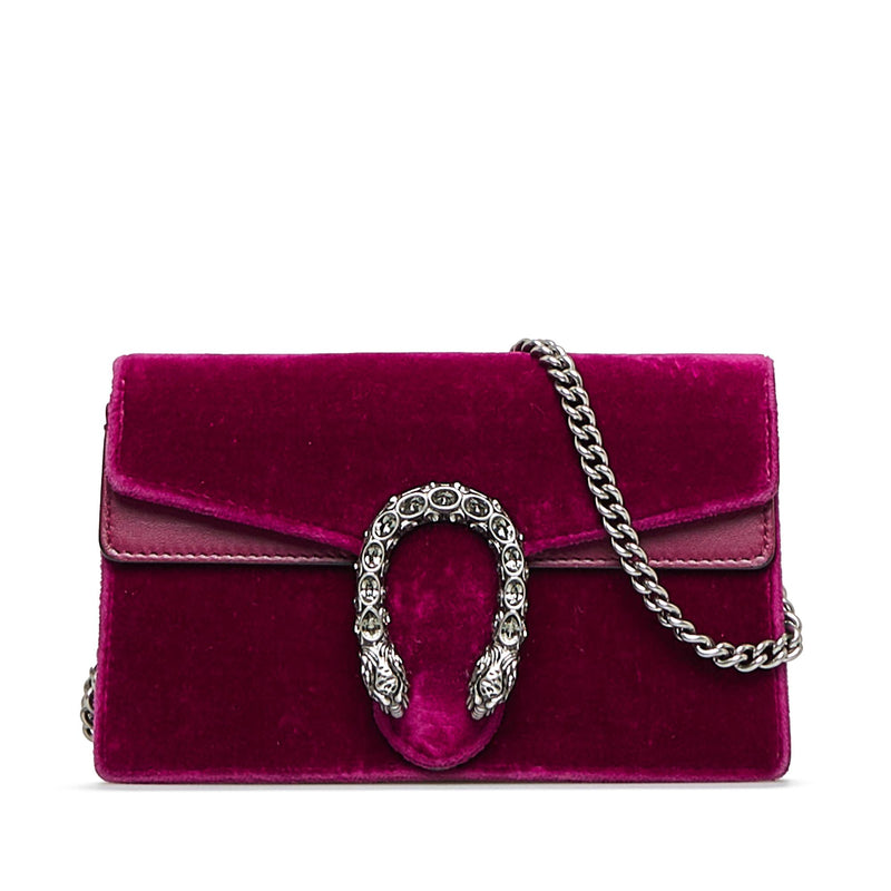 Gucci Super Mini Velvet Dionysus Crossbody Bag (SHG-b6Dwxl)