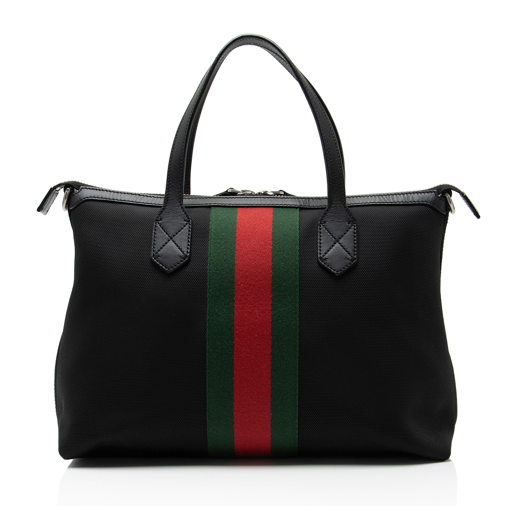 Gucci Techno Canvas Web Convertible Medium Tote