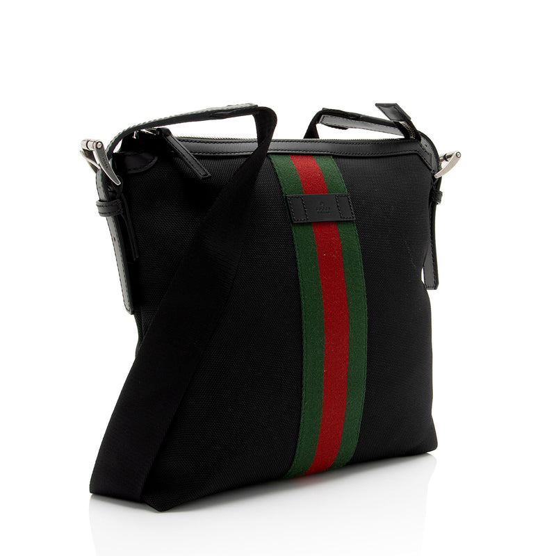 Gucci Techno Canvas Web Messenger Bag (SHF-hSj6G8)