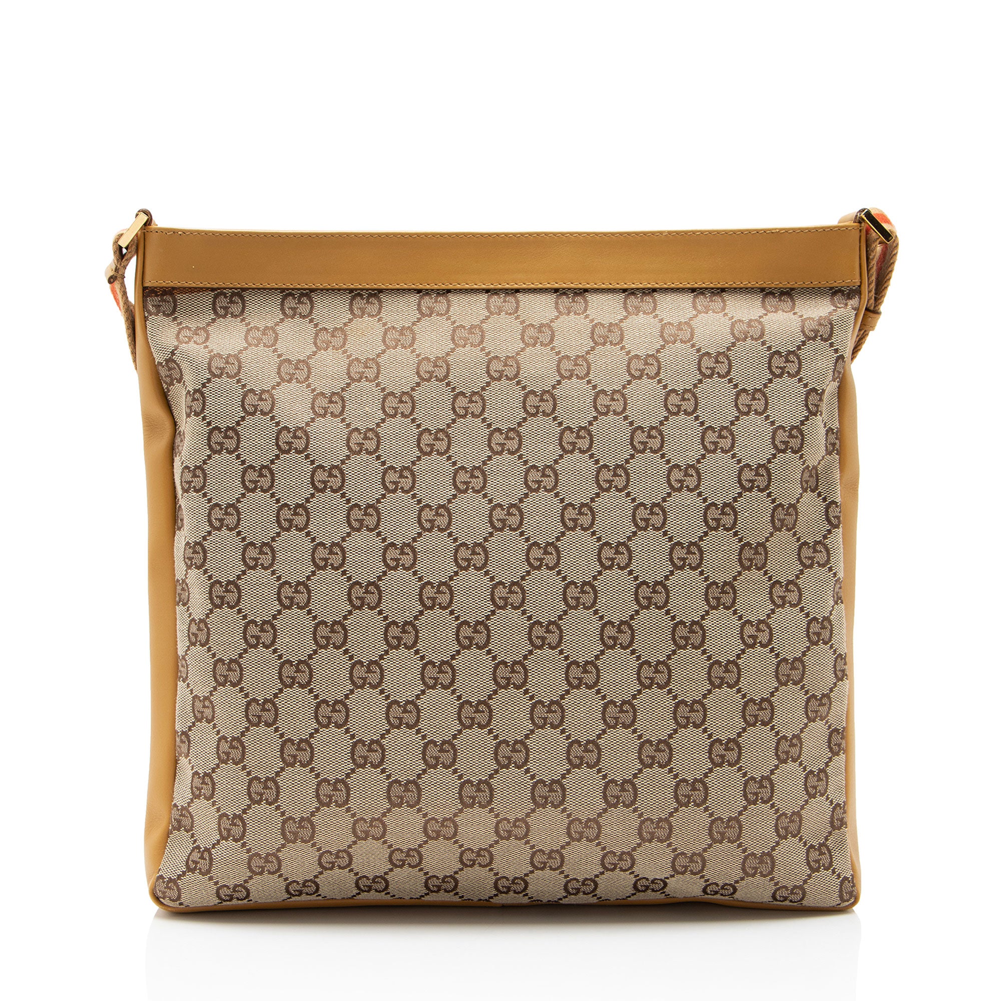Gucci Vintage GG Canvas Bardot Pocket Messenger