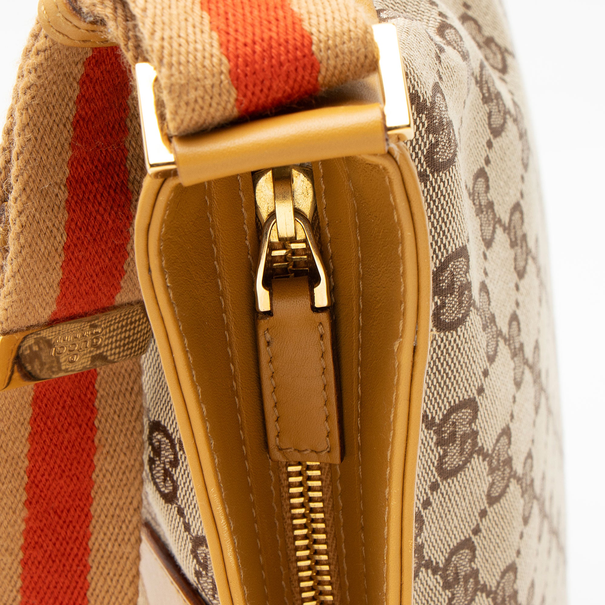Gucci Vintage GG Canvas Bardot Pocket Messenger