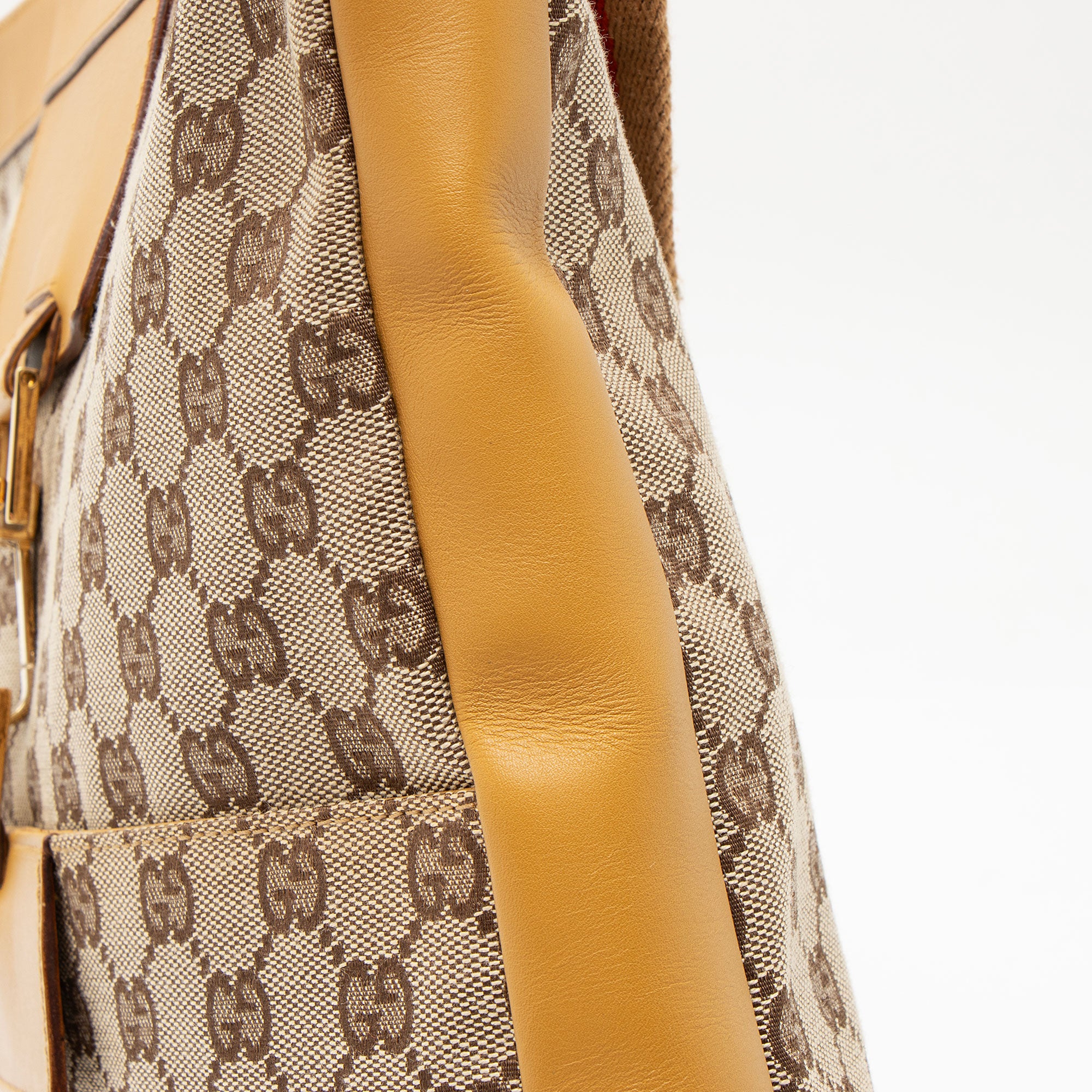 Gucci Vintage GG Canvas Bardot Pocket Messenger