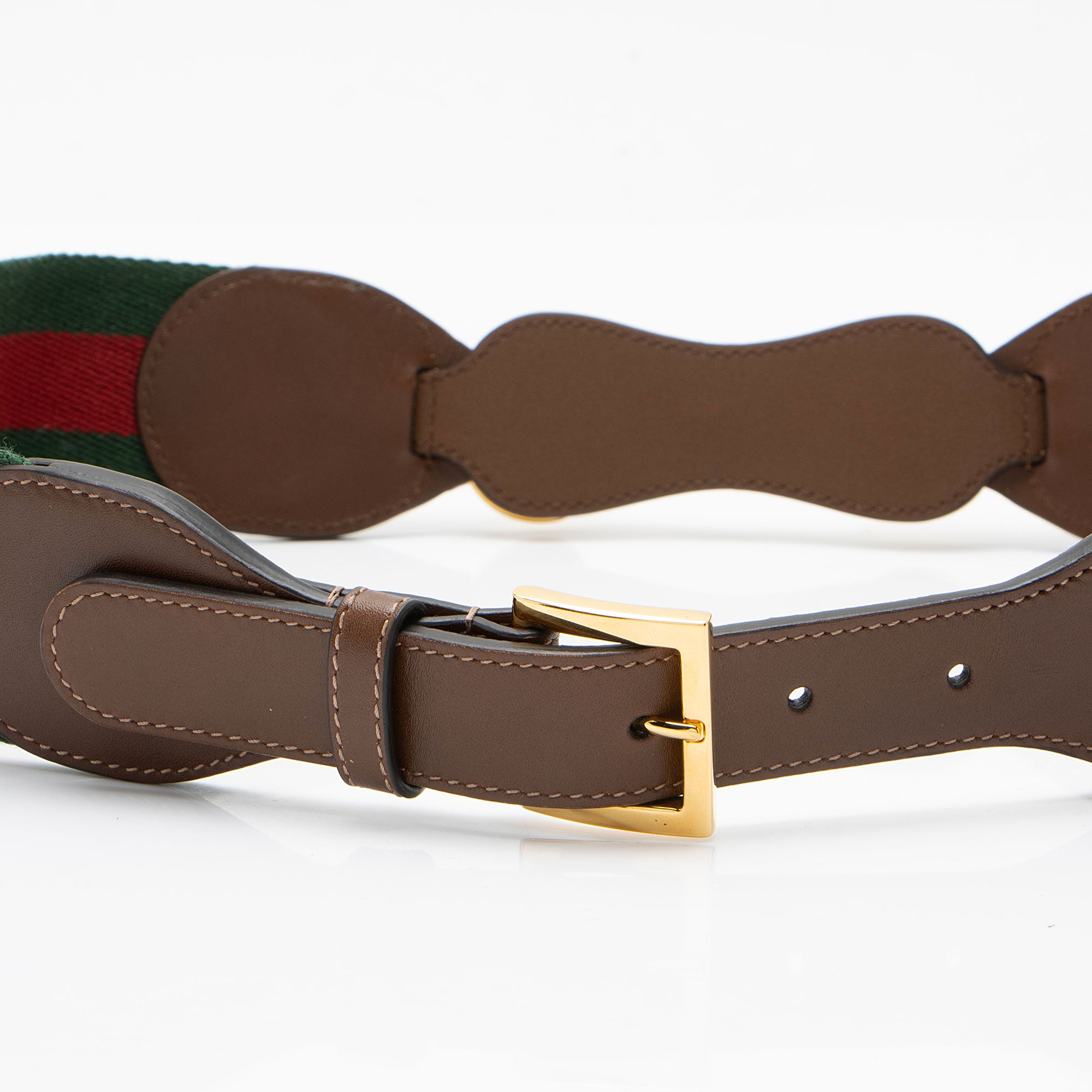 Gucci Web Horsebit Belt - Size 34 / 85