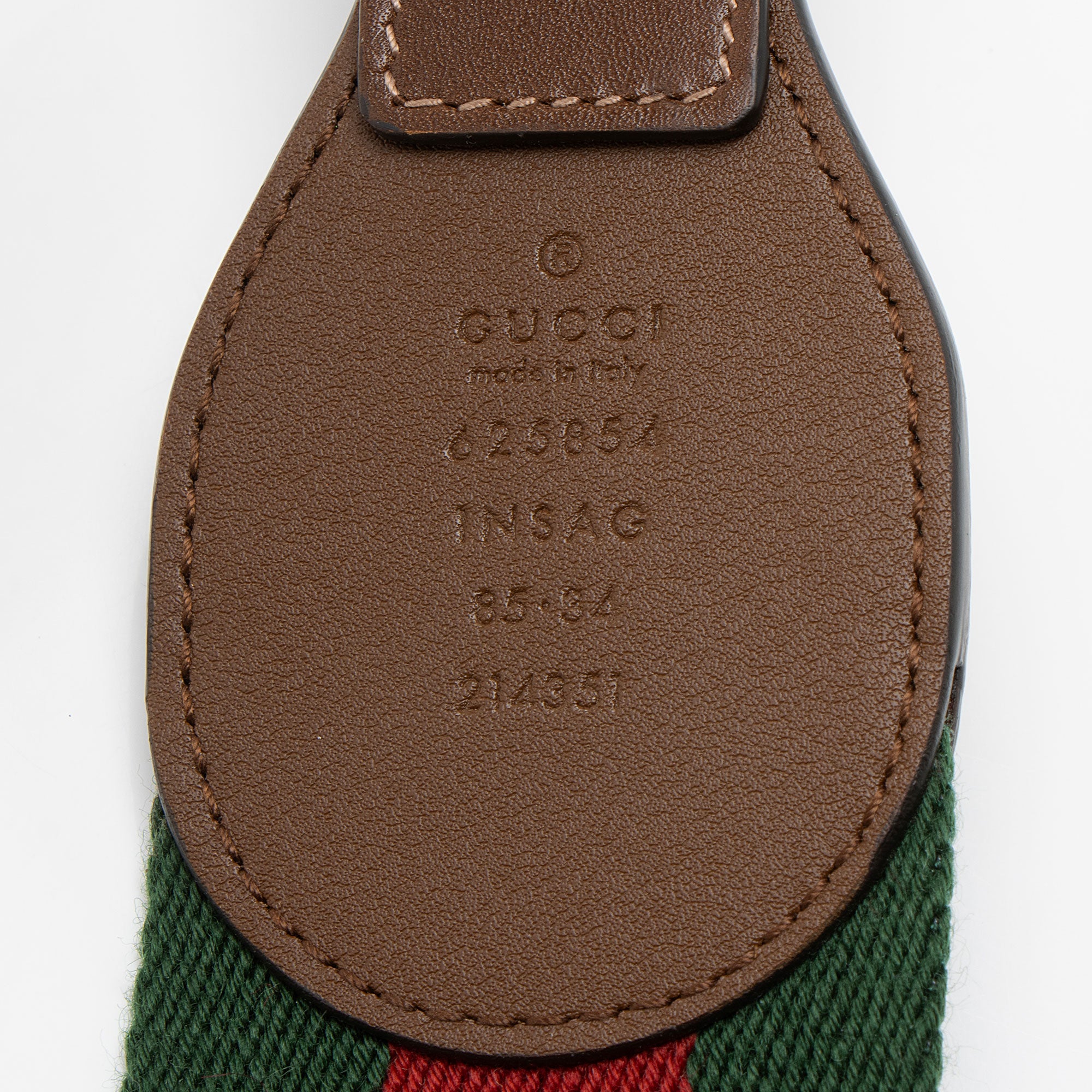Gucci Web Horsebit Belt - Size 34 / 85