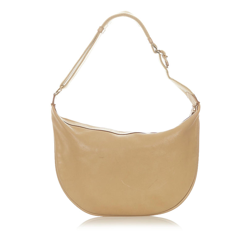 Gucci Web Leather Hobo Bag (SHG-32154)