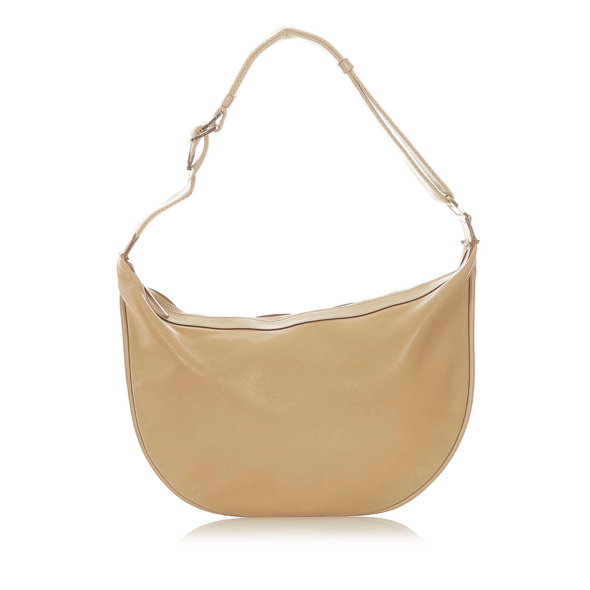 Gucci Web Leather Hobo Bag (SHG-32154)