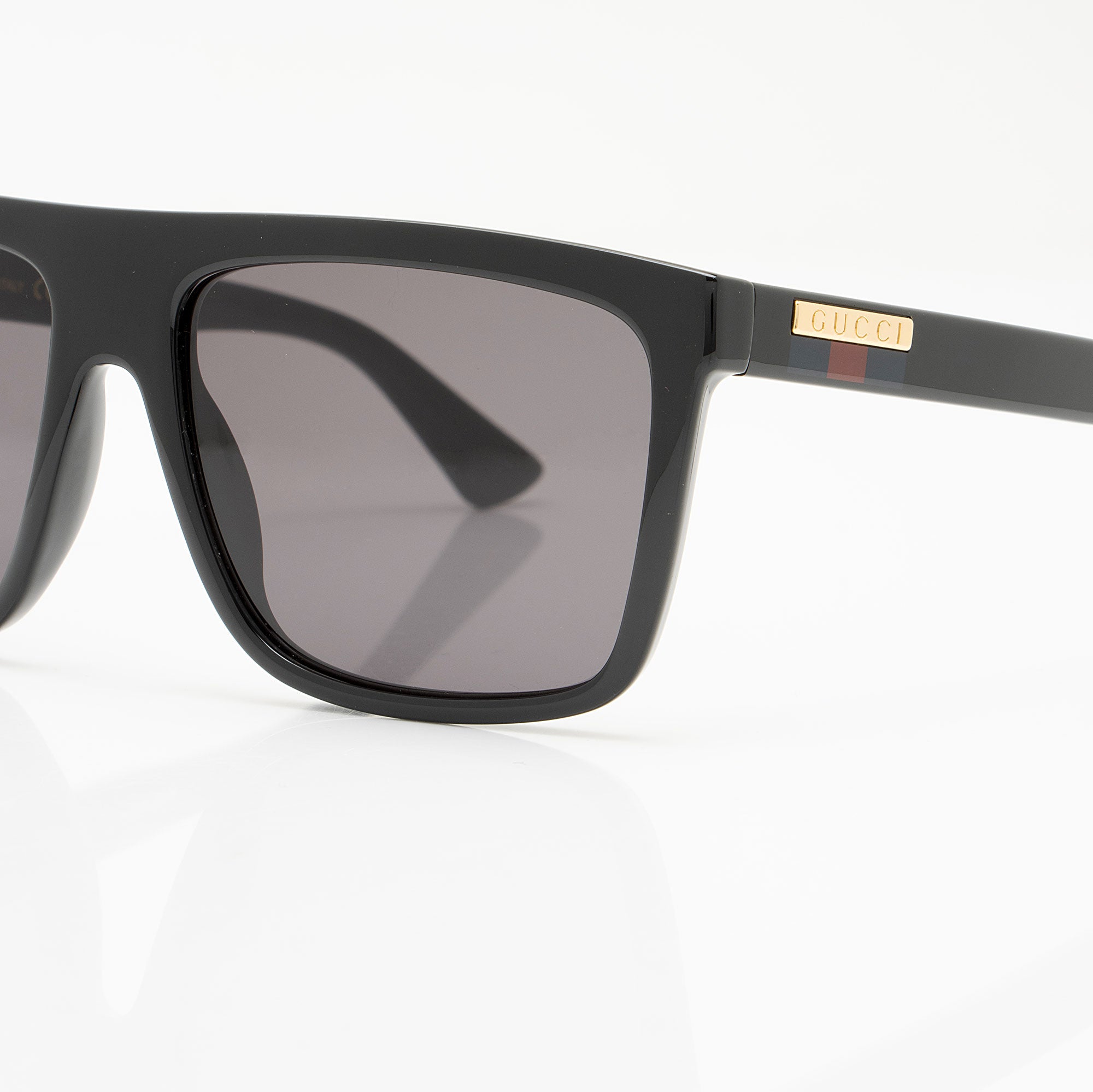 Gucci Web Logo Square Sunglasses