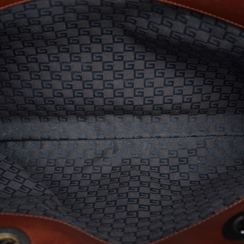 Gucci Whipstitch Wood Handle Handbag (SHG-caHaIH)