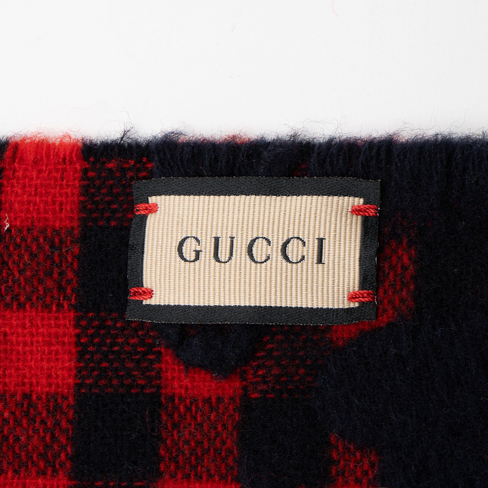 Gucci Wool Diamcheck GG Scarf