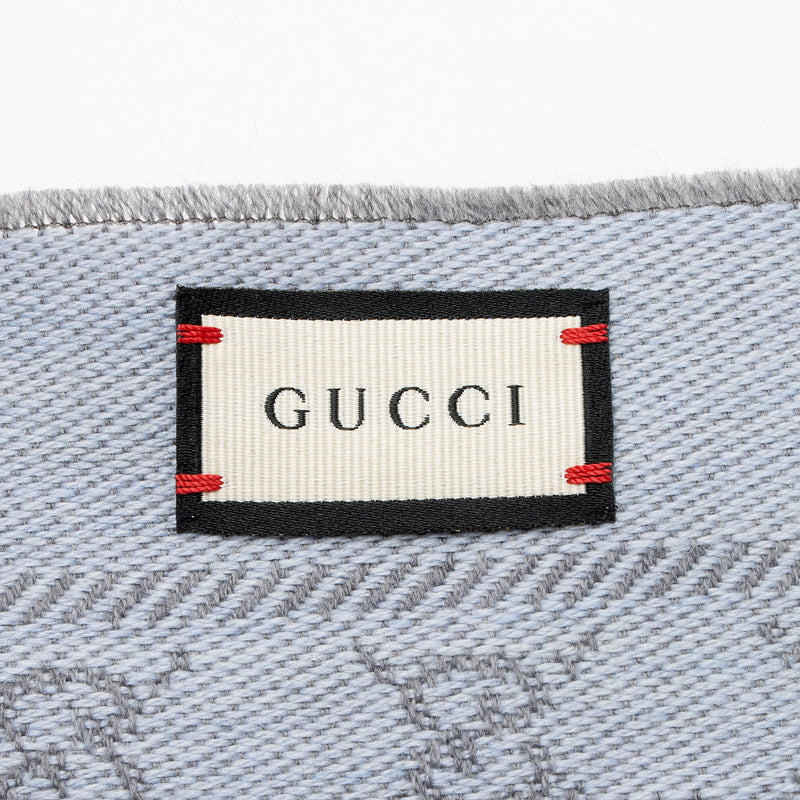 Gucci Wool GG Reversible Scarf (SHF-TI5mUu)